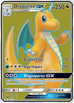 Dragonite-GX 67/70 Rare Ultra card from Dragon Majesty