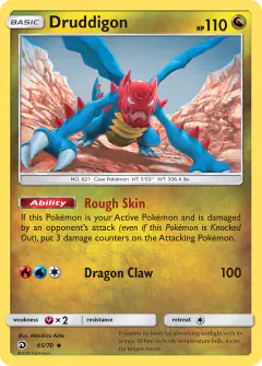 Druddigon 45/70 Uncommon card from Dragon Majesty