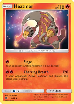 Heatmor 10/70 Uncommon card from Dragon Majesty