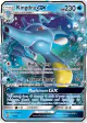 Kingdra-GX 18/70 Rare Holo GX card from Dragon Majesty