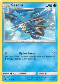Seadra 17/70 Uncommon card from Dragon Majesty