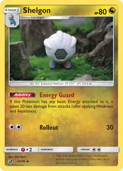 Shelgon 43/70 Uncommon card from Dragon Majesty