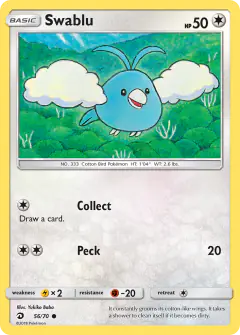 Swablu 56/70 Common card from Dragon Majesty