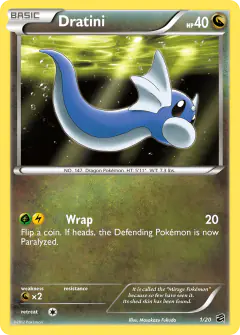 Dratini 1/20 Rare Holo card from Dragon Vault