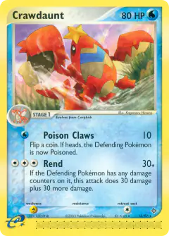 Crawdaunt 13/97 Rare card from Dragon