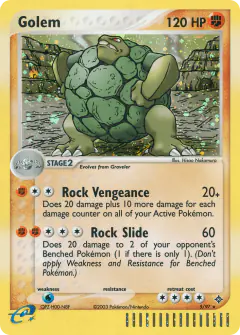 Golem 5/97 Rare Holo card from Dragon