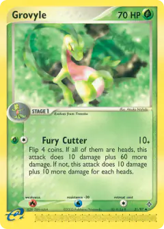 Grovyle 31/97 Uncommon card from Dragon