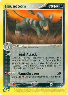 Houndoom 34/97 Uncommon card from Dragon