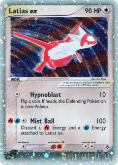 Latias ex 93/97 Rare Holo EX card from Dragon