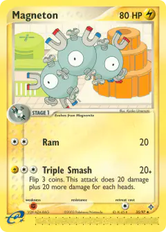 Magneton 35/97 Uncommon card from Dragon