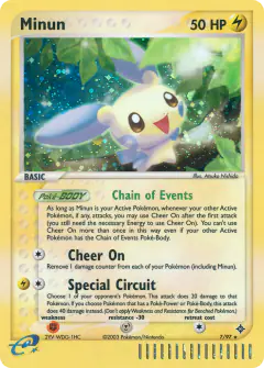 Minun 7/97 Rare Holo card from Dragon