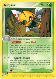Ninjask 18/97 Rare card from Dragon