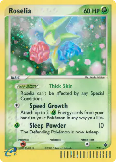 Roselia 9/97 Rare Holo card from Dragon