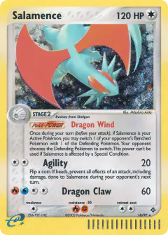 Salamence 10/97 Rare Holo card from Dragon