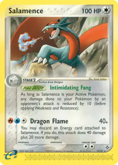 Salamence 19/97 Rare card from Dragon