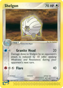 Shelgon 42/97 Uncommon card from Dragon