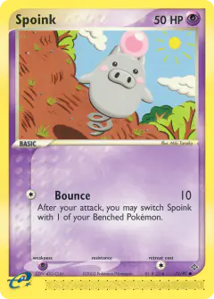 Spoink 73/97 Common card from Dragon