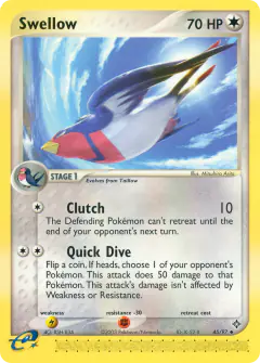 Swellow 45/97 Uncommon card from Dragon