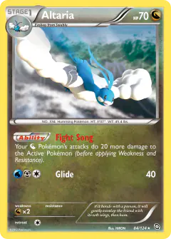 Altaria 84/124 Rare Holo card from Dragons Exalted