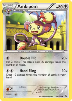 Ambipom 100/124 Rare card from Dragons Exalted