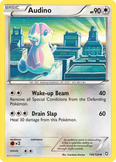 Audino 108/124 Uncommon card from Dragons Exalted
