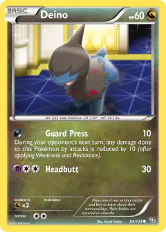 Deino 94/124 Common card from Dragons Exalted
