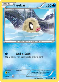 Feebas 27/124 Common card from Dragons Exalted