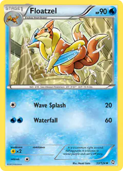 Floatzel 33/124 Uncommon card from Dragons Exalted
