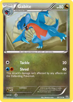 Gabite 88/124 Uncommon card from Dragons Exalted