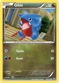 Gible 86/124 Common card from Dragons Exalted