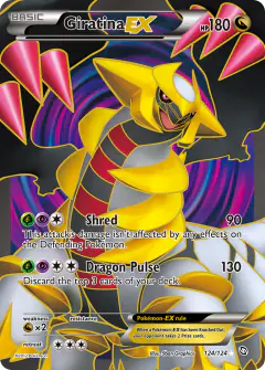 Giratina-EX 124/124 Rare Ultra card from Dragons Exalted