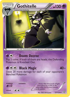 Gothitelle 57/124 Rare card from Dragons Exalted