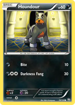 Houndour 74/124 Common card from Dragons Exalted