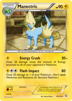 Manectric 43/124 Rare card from Dragons Exalted