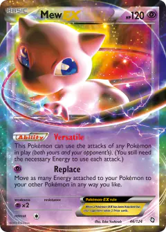 Mew-EX 46/124 Rare Holo EX card from Dragons Exalted