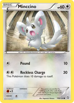 Minccino 109/124 Common card from Dragons Exalted