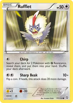Rufflet 111/124 Common card from Dragons Exalted