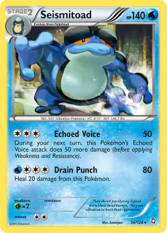 Seismitoad 36/124 Rare card from Dragons Exalted