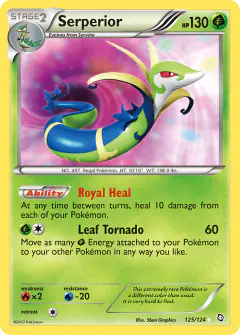 Serperior 125/124 Rare Secret card from Dragons Exalted