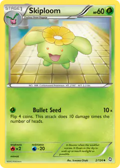 Skiploom 2/124 Uncommon card from Dragons Exalted