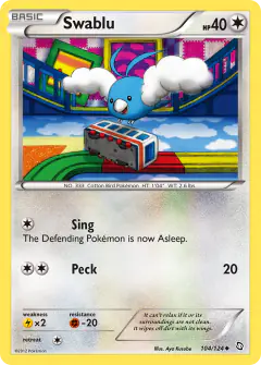 Swablu 104/124 Uncommon card from Dragons Exalted