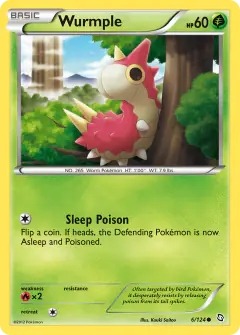 Wurmple 6/124 Common card from Dragons Exalted