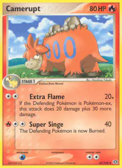 Camerupt 23/106 Uncommon card from Emerald