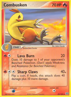 Combusken 25/106 Uncommon card from Emerald