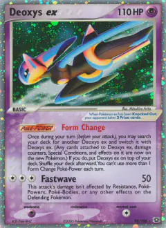 Deoxys ex 93/106 Rare Holo EX card from Emerald