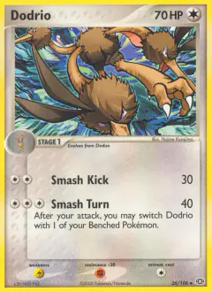 Dodrio 26/106 Uncommon card from Emerald