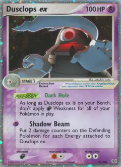 Dusclops ex 94/106 Rare Holo EX card from Emerald