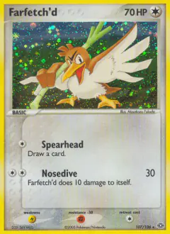 Farfetch'd 107/106 Rare Secret card from Emerald