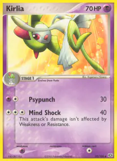 Kirlia 33/106 Uncommon card from Emerald