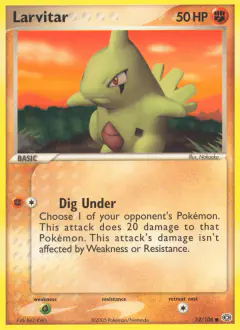 Larvitar 52/106 Common card from Emerald